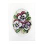 <strong>Cross Stitch Card: Pansies</strong> <em>Orchidea ORC-6161</em>