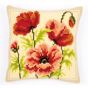 Cross Stitch Cushion - Poppies 11