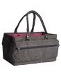 <strong>Craft Organiser Bag</strong> <span>Heather Grey, Collapsible Caddy and Tote with Compartments for Sewing, Scrapbooking, Paper Craft and Art</span> <em>Sew Stylish PT900-HEATHER-GREY</em>