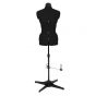 Sewing Online Adjustable Dressmakers Dummy, in Black Fabric with Hem Marker, Dress Form Sizes 10 to 22 - Pin, Measure, Fit and Display your Clothes on this Tailors Dummy - 02381---Black