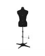<strong>Adjustable Dressmakers Dummy</strong> <span>in Black Fabric with Hem Marker, Dress Form Size 10 to 16, Pin, Measure, Fit and Display your Clothes on this Tailors Dummy</span> <em>Sewing Online 023816-Black</em>