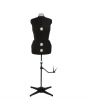 Sewing Online Adjustable Dressmakers Dummy, in Black Fabric with Hem Marker, Dress Form Sizes 10 to 16 - Pin, Measure, Fit and Display your Clothes on this Tailors Dummy - SW15--BLCK