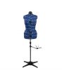 Sewing Online Adjustable Dressmakers Dummy, in Blue Polka Dot with Hem Marker, Dress Form Sizes 10 to 20 - Pin, Measure, Fit and Display your Clothes on this Tailors Dummy - SW5918