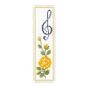 <strong>Counted Cross Stitch: Bookmark: Rose & Treble Clef</strong> <em>Vervaco PN-0003137</em>