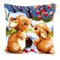 <strong>Cross Stitch Cushion: Snow Rabbits</strong> <em>Vervaco PN-0021832</em>