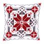 <strong>Printed Cross Stitch Cushion: Snow Crystal II</strong> <em>Vervaco PN-0146120</em>