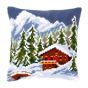 <strong>Printed Cross Stitch Cushion: Snow Landscape</strong> <em>Vervaco PN-0146240</em>
