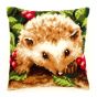 <strong>Cross Stitch Cushion: Hedgehog with Berries</strong> <em>Vervaco PN-0146403</em>