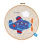 <strong>Counted Cross Stitch Kit with Ring: Birth Record: Lief! Aeroplane</strong> <em>Vervaco PN-0154864</em>