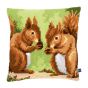 <strong>Cross Stitch Cushion: Nibbling Squirrels</strong> <em>Vervaco PN-0155243</em>