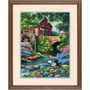 Old Mill Cottage Needlepoint/Tapestry Kit Dimensions D02484