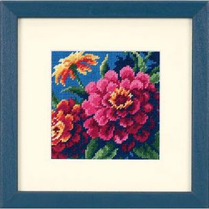Zinnias Needlepoint/Tapestry Kit Dimensions D07213