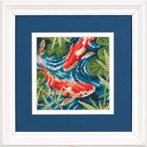 Koi Pond Needlepoint/Tapestry Kit Dimensions D07214