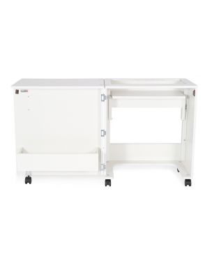 Compact Sewing Machine Cabinet A White Sewing Machine Table with Lift Mechanism Sewing Online 101