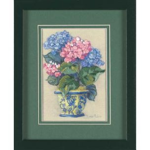 Colourful Hydrangea Crewel Embroidery Kit Dimensions D16051