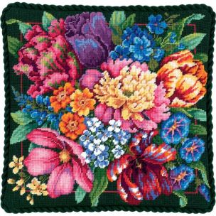 Floral Splendor Needlepoint/Tapestry Kit Dimensions D72-120011