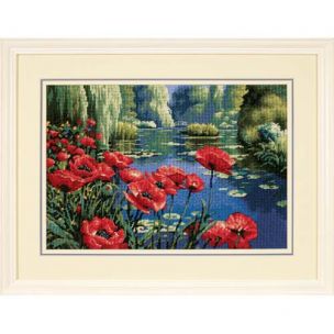 Lakeside Poppies Needlepoint/Tapestry Kit Dimensions D20066