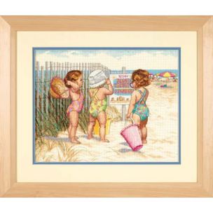 Beach Babies Counted Cross Stitch Kit Dimensions D35216