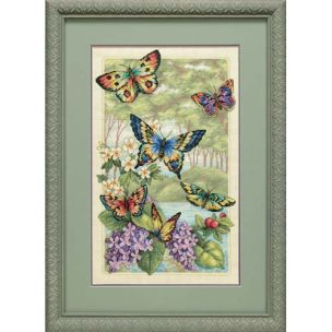 Butterfly Forest Cross Stitch Kit Dimensions D35223