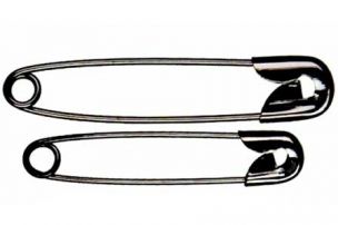 Black Plated Safety Pins | Available in 2 Sizes | 19mm and 22mm Whitecroft 53---22