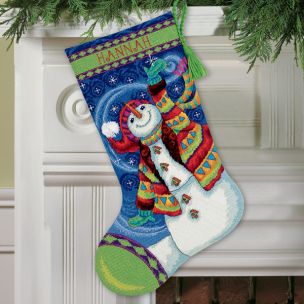 Happy Snowman Christmas Cross Stitch Kit Dimensions D71-09143