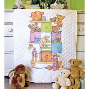 Baby Drawers Quilt Cross Stitch Kit Dimensions D73537