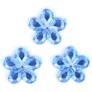 Glue-on Acrylic Stones 9mm Flower Trimits B6043----