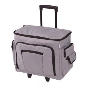 Sewing Machine Trolley Bag on Wheels Grey | 47 x 38 x 24cm | Sewing Machine Storage for Janome, Brother, Singer, Bernina and Most Machines Sewing Online 006105-GREY