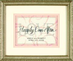 Happily Ever After Wedding Record Mini Counted Cross Stitch Kit Dimensions D65045