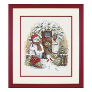 Dimensions D08817 Garden Shed Snowman Christmas Counted Cross Stitch Kit Dimensions D08817