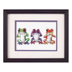 Treefrog Trio Counted Cross Stitch Kit Dimensions D16758