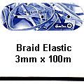 Black Braided Elastic Hemline E---BRABLK