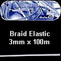 White Braided Elastic Hemline E---BRAWHT