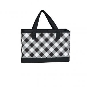 Sewing Machine Bag Black & White Check, Carry Bag for Brother, Singer, Bernina and Most Sewing Machines Everything Mary EVM12580-7