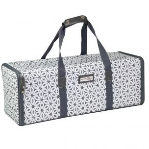 Die Cut Storage Case Grey & White Geometric, Carry Bag for Cricut, Silhouette and Most Diecut Machines Everything Mary EVM12862-1