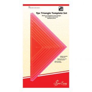 9 Piece Template Set :: Triangular Sew Easy ERGG08-PNK