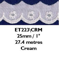 Broderie Anglais 223 Essential Trimmings ET223----