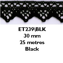Cotton Lace 30mm Essential Trimmings ET239----