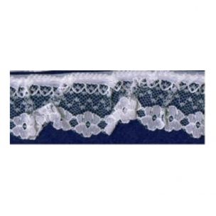 Frilled Nylon Lace 30mm Essential Trimmings ET244----