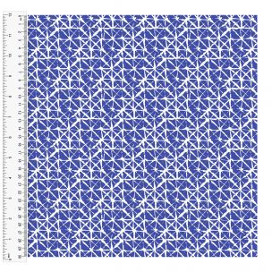 Cotton Craft Fabric 110cm wide x 1m Basics Lattice, Royal Sewing Online 14957-ROYAL