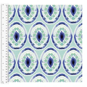 Cotton Craft Fabric 110cm wide x 1m Charisma, Iris Sewing Online 15006-LTBLUE