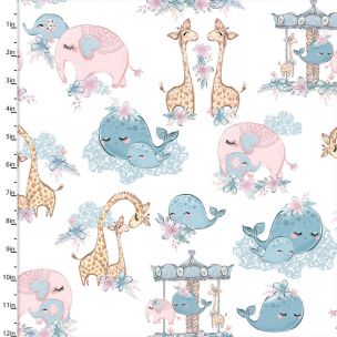 Brushed Cotton Craft Fabric 110cm wide x 1m Mommy and Me Collection - Mommy and Me