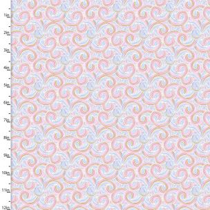 Cotton Craft Fabric 110cm wide x 1m Unicorn Utopia Collection Swirls Sewing Online 16573-MLT