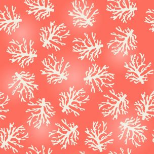 Cotton Craft Fabric 110cm wide x 1m Beach Travel Collection-Coral Sewing Online 17339-CRL