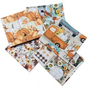Pick Of The Patch Halloween Design Fat Quarter Bundle-Pack of 5 Cotton Fat Quarters Sewing Online FE0140