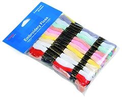 Embroidery Thread 36 Pack: Pastel Colours Groves and Banks FLOSS2