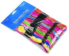 Embroidery Thread 36 Pack: Rainbow Colours Craft Factory FLOSS3