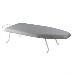 Table Top Ironing Board with Iron Rest | 78 x 32 cm | Compact Folding Steam Iron Table with Folding Legs | Space Saving & Light-weight Ideal for Apartments Caravan and Travel Sewing Online 012122