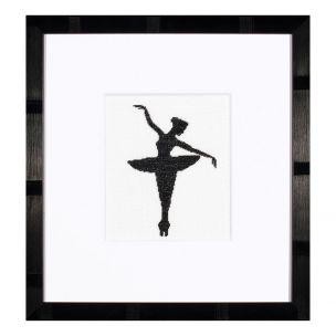 Counted Cross Stitch Kit: Ballet Silhouette 1 (Evenweave) Lanarte PN-0008131