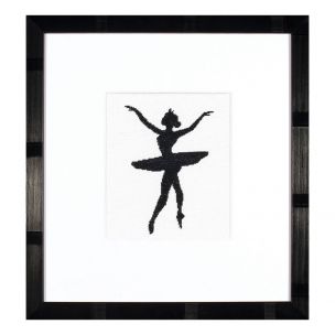 Counted Cross Stitch Kit: Ballet Silhouette 3 (Evenweave) Lanarte PN-0008133